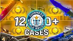 12,000x CSGO CASES!? WORLD RECORD OPENING (CRAZY KNIVES)