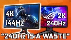 Is 240Hz a Waste? - 144Hz vs 240Hz Monitors
