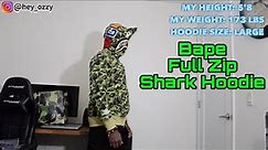 Bape Full Zip Shark Hoodie Review (A Bathing Ape Full Zip Hoodie)
