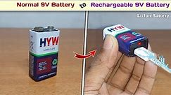 How to Make Rechargeable 9V Battery at Home | 9V Li-Ion Battery