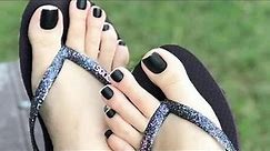 Unique and amazing collection of feet toe nail polish design ideas for ladies