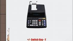 Sharp? EL-2196BL Desktop Calculator 12-Digit Fluorescent 2-Color Printing Black/Red
