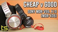 Sony MDR-V55 / MDR-X10 headphones review (XB920, X05)