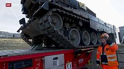 25 Schweizer Leopard-2-Panzer auf dem Weg nach Deutschland