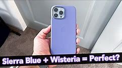 Wisteria Apple MagSafe Leather Case Review - iPhone 13 Pro Max // A Perfect Sierra Blue Companion?