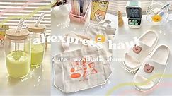 🍞 cute & aesthetic aliexpress haul // unboxing useful items + gifts!