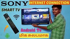 How to connect Internet to SONY Bravia Android Smart Tv (Google Tv) | in Tamil | By Jagadeesan#sony