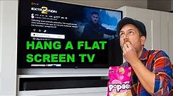 How to hang a flat screen TV and build a media wall