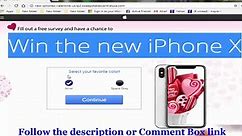 iphone x giveaway 2018(How to get a free iphone x)
