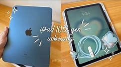 iPad 10th gen unboxing 📦💙 | goojodoq pencil & accessories