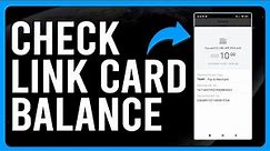 How to Check Link Card Balance (Step-by-Step Process)