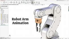 How to make Robot Arm animation with solidworks