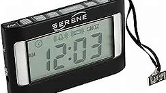 Serene Innovations Vibrating Alarm Clock for Hearing Impaired – Loud Alarm Clock for Heavy Sleepers Adults – Multimode Sound, Vibration, & Flash Alarm Clocks for The Deaf – Portable Small Clock