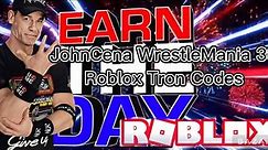 WWE2K22 ROBLOX John Cena WrestleMania 39 Roblox Tron Codes NEW INTRO/OUTRO