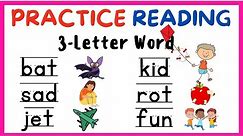 PRACTICE READING 3-LETTER WORD / COLLECTION VOWELS / A E I O U /