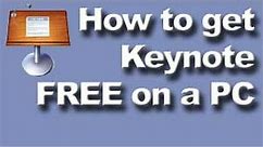 How to get Keynote FREE on a PC Windows computer