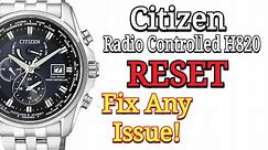 RESET Citizen Eco Drive Radio Controlled H820 (Fix most common issues)