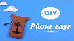 DIY Case Made of Felt for Smart Phone | How to make phone case