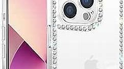 Bonitec iPhone 13 Pro Max Bling Case - Women's Luxury Glitter Rhinestone Diamond Soft TPU Cover