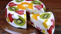 Using JUST MILK And FRUITS, You Can Make This COLORFUL DESSERT!