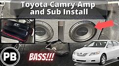 2007 - 2011 Toyota Camry Amp and Sub Install