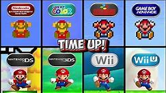 Evolution of Super Mario Bros. Series TIME UP! Screens