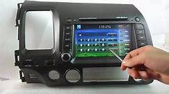 Honda Civic Radio DVD GPS, 2005-2009 Honda Civic DVD Player Bluetooth, Honda Civic DVD Navigation TV