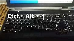 How to Fix an Upside-Down Computer Screen with Shortcut Keys