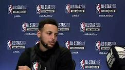 Stephen Curry speaks at NBA All-Star 2018 Media Day ahead of 67th NBA All-Star Game