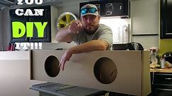 Easy How To DIY Subwoofer Box Build, DETAILED and UNDER 25min