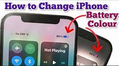 Change Battery iCon colour on any iPhone | iPhone Customisation