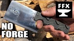 Make a Cleaver Knife with no forging or heat treating from a Lawnmower Blade