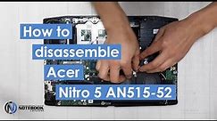 Acer Nitro 5 AN515-52 - Disassembly and cleaning