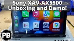 Sony Apple CarPlay Android Auto Radio Unboxing and Demo! | XAV-AX5500