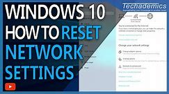 How To Reset All Network Settings On Windows 10 - (Tutorial)