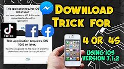 How to Install Application on 7.1.2 version IOS Iphone 4 and 4S (100% Solved)