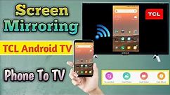How To Do Screen Mirroring In TCL Android TV |TCL Android TV Mein Screen Mirroring Kaise Kare|T-Cast