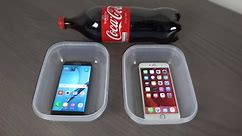 Samsung Galaxy S7 Edge vs. iPhone 6S Plus Coca-Cola Freeze Test 9 Hours! Will It Survive