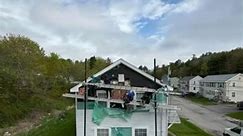 We completed this job 2 days ago on bath Maine 4sq inch sides we strip old siding and shirak to instal plywood add some stuffs to the project like 2x4 some woods around of the windows add metal 3 days work …. Full insurance-license Quality work | Mauricio Family Construction LLC