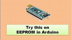 Watch how the data sits on EEPROM