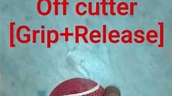 off cutter [Grip+Release] #cricket #cricketlover #R.Ashwin #offcutter
