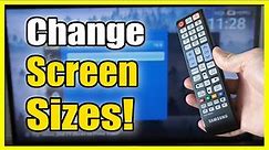 How to Adjust Screen Size & Aspect Ratio on Old Samsung TV (16:9, Screen Fit, 4:3)