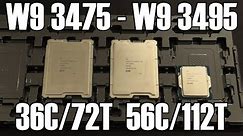 Intel Xeon W9 3475 and W9 3495 Sapphire Rapids Review & OVERCLOCKING