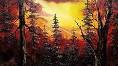 Bob Ross Oil Painting Tutorial by Certified Ross Instructor | Beginner Oil Painting Demo Free