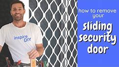 How to easily remove sliding door security screen with Inspire DIY Kent Thomas