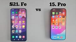 iphone 15 Pro vs Samsung S21 Fe || Speed Test