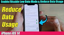 iPhone iOS 14: How to Enable/Disable Low Data Mode & Reduce Data Usage