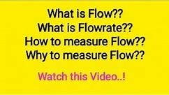 What is Flow? What is flow rate? Purpose of flow measurement - PLC TRAINING - INDUSTRIAL AUTOMATION
