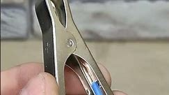 Be sure to remembe this trick!How to connect an alligator clip to a wire easily and securely!#shorts