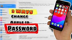 How to reset apple id passwords⚡️3ways to reset change apple id password